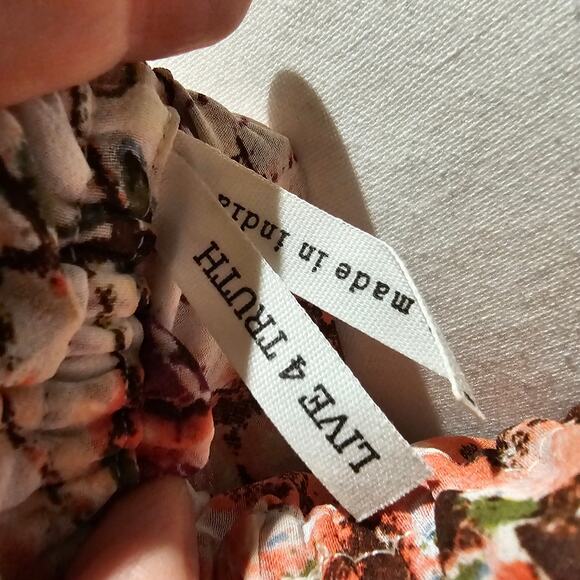 Live for the Truth S Crop Top Stretchy Boho Festival Y2K Clubwear Romanticcore - Picture 11 of 13